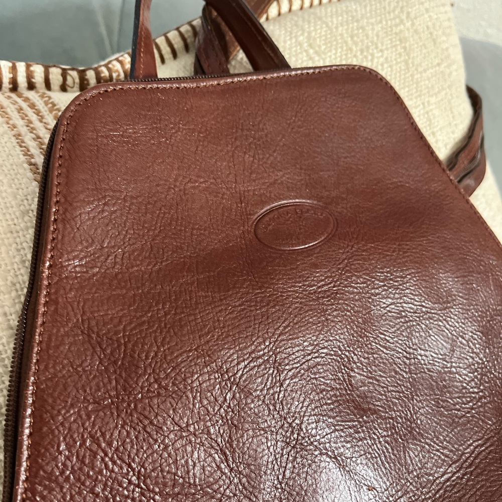 SIMONA FERRI Mini Leather Backpack - Picture 2 of 7